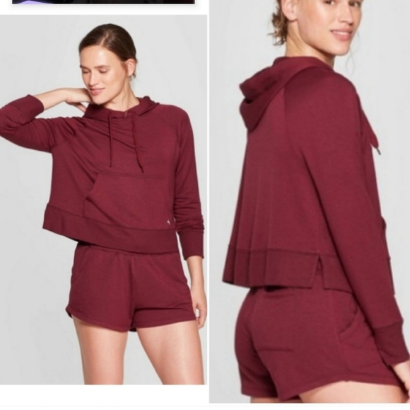 JoyLab Pants - SET OF JOY LAB CROPPED OVERSIZED HOODIE & JOGGERS